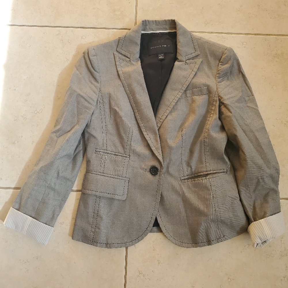 Calvin Klein Gray Tailored Blazer